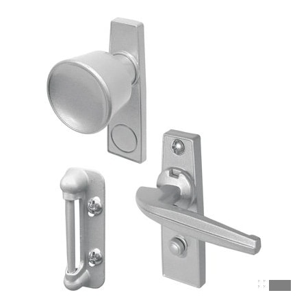 Prime-Line Tulip Knob Latch, 1-3/4 in. Mounting Holes, Aluminum (Single Pack) K 5000